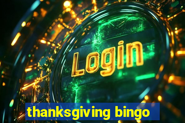 thanksgiving bingo